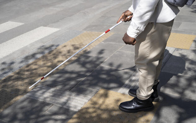 District09 - Toegankelijke Dienstverlening met Open Services - Blinde man steekt straat over