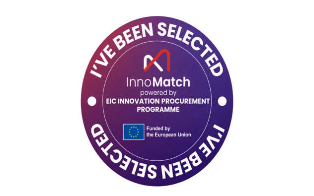 InnoMatch-selectiebadge met EU-financiering